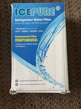 ICEPURE RWF0600A Refrigerator Water Filter Replacement for MWF GWF